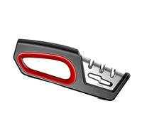 Efficient 3 Stage Sharpener for and Scissors with Nonslip Base Multifunctional Kichen Manual Sharpening Device Scissor Sharpener