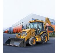 Efficient 4x4 Multi-Purpose Backhoe Loader - Industrial-Grade Loading & Excavating Backhoe Front End Loader for Building Sites, Agricultural Tasks