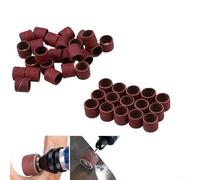 Efficient 51pcs Sanding Drum Rotary Tool Kit with Rubber Mandrels and Sleeves for Various Applications