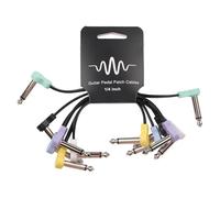 Efficient 6 Inch Right Angle Guitar Effects Pedal Cable for Optimal Setup and Performance (6pcs 16cm colorful)