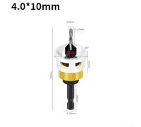 Efficient Adjustable Countersink Drill Bits with Depth Stop for Clean Wood Holes (4×10mm)