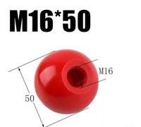 Efficient Ball Nut for Consistent Operation in Food and Mechanical Equipment (M16-50bakelite Red)