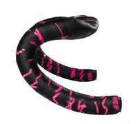 Efficient Bicycle Handlebar Tape with Anti Slip Grip, High Elasticity PU Silicone for Comfort During Rides (Black-silver)