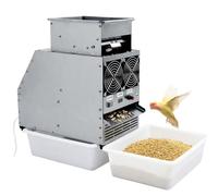 Efficient Bird Seed Shell Remover and Grain Cleaner, Electric Wind Machine for Poultry Feed, Vibration Feeding Winnowing Device with Adjustable Fan, Tool Kit Set