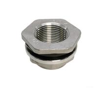 Efficient Brewing Accessory Weldless Bulkhead Tank Fitting Made from 304 Stainless Steel, Fits Common Thread Sizes (1/2)