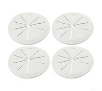 Efficient Cable Organization 4PCS Desk Wire Hole Covers for a Professional Look at Your Desk (Light Grey 80mm)