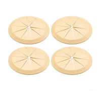 Efficient Cable Organization 4PCS Desk Wire Hole Covers for a Professional Look at Your Desk (Yellow 80mm)