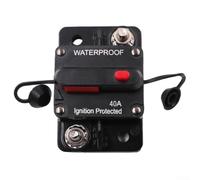Efficient Car Audio Power Supply Fuse Holder with Switch and High Power Circuit Breaker for Current Control (Insurance seat 40A)