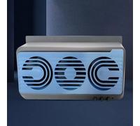 Efficient Car Ventilator Fan with Solar Panel Keeps Your Vehicle Cool and Fresh During Hot Days (Gray blue)