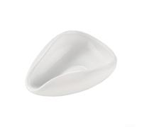Efficient Coffee Bean Measurement Tool Made of White Pottery with Curved Edges and Tapered Spout for Seamless Transfer to Grinder or Pot (B)