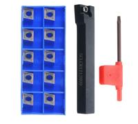 Efficient Cutting Tool Holder SCLCR1212H09 with 10 Carbide Inserts CCMT09T304 for Machining Success