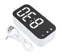 Efficient Digital Alarm Clock with Temperature Display, Snooze Option for Extra Sleep, Suitable for Home Use (-811 is white)