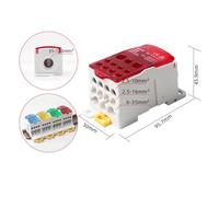 Efficient DIN Rail Junction Box with Copper Guide and Quick Access Design for 80A to 500A Electrical Applications (250A)