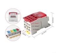 Efficient DIN Rail Junction Box with Copper Guide and Quick Access Design for 80A to 500A Electrical Applications (500A)
