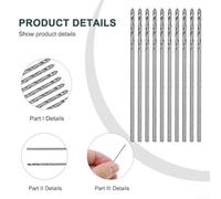 Efficient Drilling with 10pcs HSS Spiral Drill Bits Perfect for Wood, Plastic and Metal