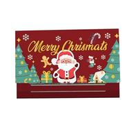 Efficient Folded Greeting Card Envelope for Secret Santa, A | User Friendly Paper Gift Pouches for Holiday Parties Decorations with Secret Reveal Design for Family Gatherings