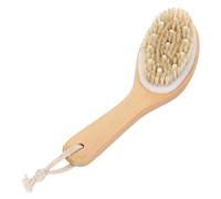 Efficient Handheld Shower Brush for Deep Cleansing and Dry Massage Ergonomic Wooden Handle Bath Brush Cleansing Tool Driving Brushing Massage Tool