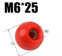 Efficient Handle Ball Nut for Lathe and Pharmaceutical Production Equipment Built for Rigorous Industrial Environments (M6-25 iron red)