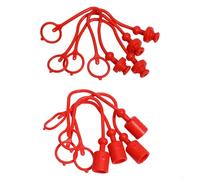 Efficient Hydraulic Coupling Dust Cover Set of 4 Designed for Maximum Performance of ISO7241 A Systems (1/4inch)