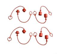 Efficient Hydraulic Coupling Dust Cover Set of 4 Designed for Maximum Performance of ISO7241 A Systems (3/4inch)