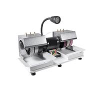 Efficient Lapidary Rock Grinder and Polisher with Lamp and Water Pump for Jewelry Making and Crafting