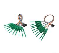 Efficient Logic Analyzer Clip Set 20cm with Male and Female Connectors for Easy Use (green)