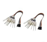 Efficient Logic Analyzer Clip Set 20cm with Male and Female Connectors for Easy Use (Red)