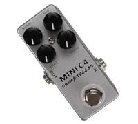 Efficient Low Compressor for Electric Guitar Bass Featuring Metal Housing and Adjustable Settings Guitar Effects Pedal