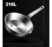 Efficient Mini Egg Skillet, Crafted from 316 Stainless Steel, Perfect for Cooking One Egg or Small Amounts of Sauces (S)
