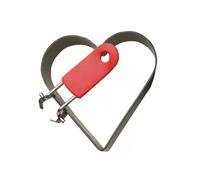 Efficient Nonstick Heart Eggs Rings Molds with Silicones Handle Ideal for English Muffins and Breakfast Burgers Nonstick Eggs Rings