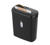 Efficient Paper Shredder with 3.17-Gallon Basket and P-2 Security Level, CD & Credit Card Shredder for Ofiices, 31L x 16W x 38H cm, Black Aosom UK
