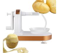 Efficient Peeler - Automatic Peeler for Multiple Fruits, Safe Food Peeler | Hand Turned Potato Peeler Stainless Steel Fruit Peeler, Hand Twisted Kitchen Tools