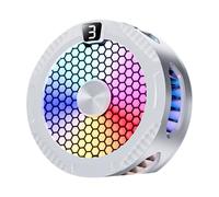 Efficient Phone Coolers With Adjustable Speeds And Vertical Airflows For Heavy Mobile Users Gamers And Content Creators White ABS Phone Cooling Pad