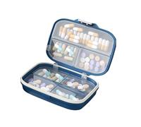 Efficient Pills Case Weekly Supply for Elderly Travelers Portable Size Seven Compartment Box