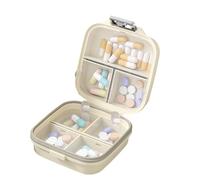 Efficient Pills Case Weekly Supply for Elderly Travelers Portable Size Seven Compartment Box