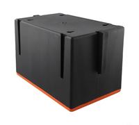 Efficient Plastic Tool Organizer Box Wall Mount and Stackable Features for Organized Garage and Workshop Spaces (4 Grids orange)