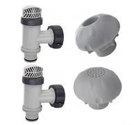 Efficient Plunger Valve for Above Ground Pools Supports 1500, 2500, 4000 GPH Filtration Systems (2sets)