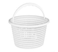 Efficient Pool Skimmer Basket With Integrated Handle For Capturing Dirt And Leaves In Swimming Pools Abs Construction White Finish 8.1 X 8.1 Inches(1pc)