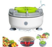 Efficient Portable Fruit and Vegetable Washers, Ultrasonic Vegetable Cleaner, Water-Proof, Electric Fruit Cleaner, Portable Usb Wireless Charging, for Washing Fruits, Vegetables, Grain, Meat (E)