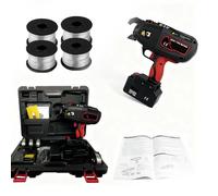 Efficient Rebar Binding Machine Cordless Automatic Tier with 0.8s Operation Speed & 4 Wire Spools Rebar Strapping Tool with Dual Battery for Heavy-Duty Construction Site Work