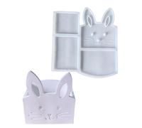 Efficient release silicone rabbit storage box mold ensures the perfect rabbit shaped container for any craft project