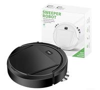 Efficient Robot Vacuum Cleaner For Daily Cleaning Tasks On Multiple Floor Types Without Manual Intervention(Black)