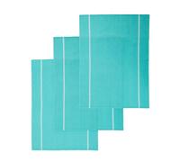 Efficient Set Of Three Waffle Tea Towels, Durable Tea Towels, Soft Tea Towels For Kitchen Premier Housewares Green One Size