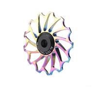 Efficient Shifting with Aluminum Alloy Guide Wheel Self Lubricating Properties, Suitable for Tensioning and Guiding (13T Colorful)