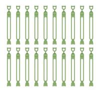 Efficient silicone cable organizer and winder for data cables with bundled cable ties designed to simplify cable management and storage (Green)