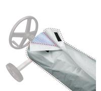 Efficient Solar Blanket Roller for Swimming Pools Protects Covers Year Round (gray)