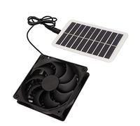 Efficient Solar Power Panel Exhaust Fan, Energy Saving and Odor Removal,Portable Solar Powered Air Extractor with 15W for Kitchen, Greenhouse, Pet House, RV