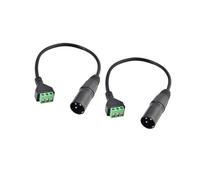 Efficient Sound Transmission XLR 3 Pin to Double Channel Cable Without Solder Terminals for Simple Installation Musical Instrument Accessory