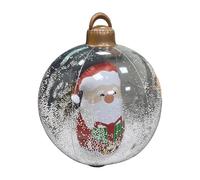 Efficient Sustainable PVC Inflatable Snow Globes with Adjustable Brightness Christmas Decors Holiday Decors Ball LED Christmas Tree Ball