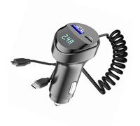 Efficient USB car charger ensures your device is powered for everyday use. A must have for long-distance drivers and commuters